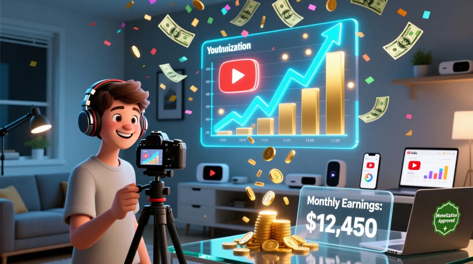 کسب درآمد از یوتیوب